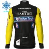 Fietskleding (Fietsshirt Lange Mouw + Lange Koersbroek) 2025 Solution Tech Vini Fantini Winter Thermal Fleece - Zwart