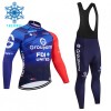 Fietskleding (Fietsshirt Lange Mouw + Lange Koersbroek) 2026 Groupama-FDJ Winter Thermal Fleece - Blauw Fietskleding (Fietsshirt Lange Mouw + Lange Koersbroek) 2026 Groupama-FDJ Winter Thermal Fleece - Blauw