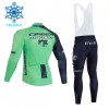 Fietskleding (Fietsshirt Lange Mouw + Lange Koersbroek) 2026 Orbea Factory Winter Thermal Fleece - Groente