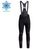 Fietskleding (Fietsshirt Lange Mouw + Lange Koersbroek) 2026 Tudor Pro Cycling Team Winter Thermal Fleece - Zwart