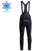 Fietskleding (Fietsshirt Lange Mouw + Lange Koersbroek) 2026 Tudor Pro Cycling Team Winter Thermal Fleece - Zwart