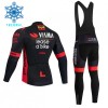 Fietskleding (Fietsshirt Lange Mouw + Lange Koersbroek) 2026 Visma Lease A Bike Winter Thermal Fleece - Zwart