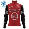 Wielershirt 2025 Arkea-B B Hotels Winter Thermal Fleece - Rood