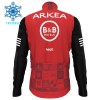 Wielershirt 2025 Arkea-B B Hotels Winter Thermal Fleece - Rood
