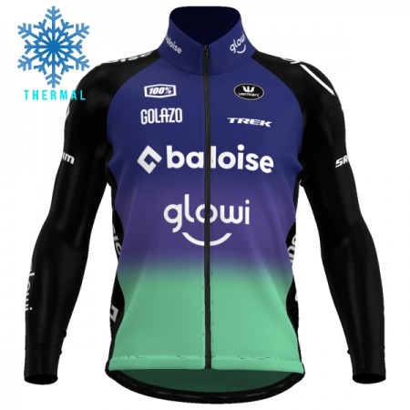 Wielershirt 2025 Baloise Glowi Lions Winter Thermal Fleece - Groente Wielershirt 2025 Baloise Glowi Lions Winter Thermal Fleece - Groente