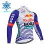 Wielershirt 2026 BORA-Hansgrohe Bull Winter Thermal Fleece - Rood - Wit Wielershirt 2026 BORA-Hansgrohe Bull Winter Thermal Fleece - Rood - Wit