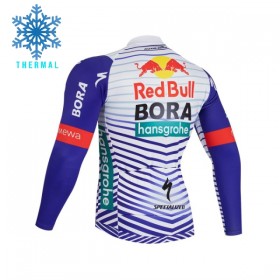 Wielershirt 2026 BORA-Hansgrohe Bull Winter Thermal Fleece - Rood - Wit