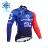 Wielershirt 2026 Groupama-FDJ Winter Thermal Fleece - Blauw Wielershirt 2026 Groupama-FDJ Winter Thermal Fleece - Blauw
