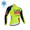 Wielershirt 2026 UAE TEAM EMIRATES XRG Winter Thermal Fleece - Geel Wielershirt 2026 UAE TEAM EMIRATES XRG Winter Thermal Fleece - Geel