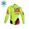 Wielershirt 2026 UAE TEAM EMIRATES XRG Winter Thermal Fleece - Geel