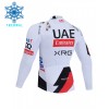 Wielershirt 2026 UAE TEAM EMIRATES XRG Winter Thermal Fleece - Wit