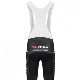Fietsbroek Kort met Bretels 2025 Visma Lease A Bike - Zwart