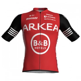 Fietskleding (Fietsshirt + Korte Koersbroek) 2025 Arkea-B B Hotels - Rood