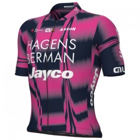 Fietskleding (Fietsshirt + Korte Koersbroek) 2025 Hagens Berman Jayco - Roze