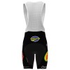 Fietskleding (Fietsshirt + Korte Koersbroek) 2025 Pauwels Sauzen Cibel Clementines - Rood