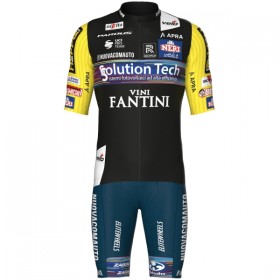 Fietskleding (Fietsshirt + Korte Koersbroek) 2025 Solution Tech Vini Fantini - Zwart