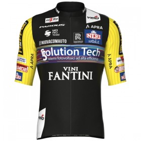 Fietskleding (Fietsshirt + Korte Koersbroek) 2025 Solution Tech Vini Fantini - Zwart