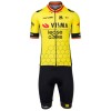 Fietskleding (Fietsshirt + Korte Koersbroek) 2025 Visma Lease A Bike Belgisch Kampioenschap - Geel Fietskleding (Fietsshirt + Korte Koersbroek) 2025 Visma Lease A Bike Belgisch Kampioenschap - Geel