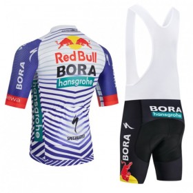 Fietskleding (Fietsshirt + Korte Koersbroek) 2026 BORA-Hansgrohe Bull - Rood - Wit