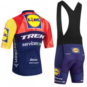 Fietskleding (Fietsshirt + Korte Koersbroek) 2026 Lidl-Trek - Blauw