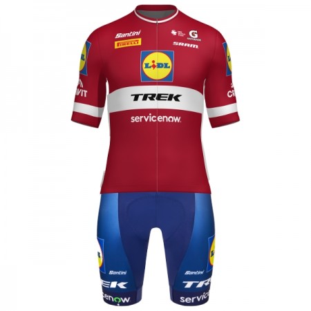 Fietskleding (Fietsshirt + Korte Koersbroek) 2026 Lidl-Trek Latvian Champion - Rood Fietskleding (Fietsshirt + Korte Koersbroek) 2026 Lidl-Trek Latvian Champion - Rood