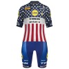 Fietskleding (Fietsshirt + Korte Koersbroek) 2026 Lidl-Trek US-American Champion - Blauw Fietskleding (Fietsshirt + Korte Koersbroek) 2026 Lidl-Trek US-American Champion - Blauw