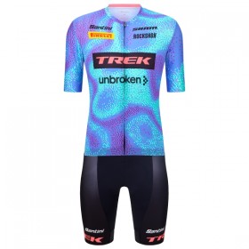 Fietskleding (Fietsshirt + Korte Koersbroek) 2026 Trek Factory Racing - Blauw