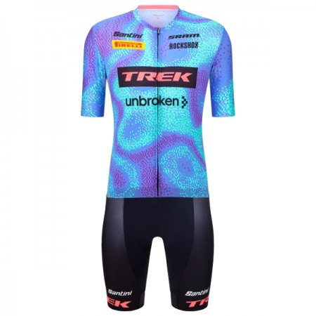 Fietskleding (Fietsshirt + Korte Koersbroek) 2026 Trek Factory Racing - Blauw Fietskleding (Fietsshirt + Korte Koersbroek) 2026 Trek Factory Racing - Blauw
