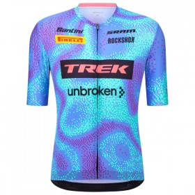 Fietskleding (Fietsshirt + Korte Koersbroek) 2026 Trek Factory Racing - Blauw