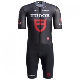 Fietskleding (Fietsshirt + Korte Koersbroek) 2026 Tudor Pro Cycling Team - Zwart