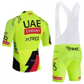 Fietskleding (Fietsshirt + Korte Koersbroek) 2026 UAE TEAM EMIRATES XRG - Geel