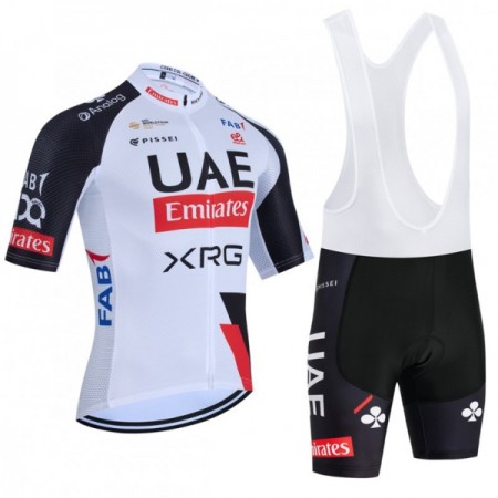 Fietskleding (Fietsshirt + Korte Koersbroek) 2026 UAE TEAM EMIRATES XRG - Wit Fietskleding (Fietsshirt + Korte Koersbroek) 2026 UAE TEAM EMIRATES XRG - Wit