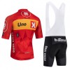 Fietskleding (Fietsshirt + Korte Koersbroek) 2026 Uno-X Mobility - Rood