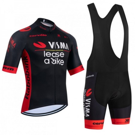 Fietskleding (Fietsshirt + Korte Koersbroek) 2026 Visma Lease A Bike - Zwart Fietskleding (Fietsshirt + Korte Koersbroek) 2026 Visma Lease A Bike - Zwart