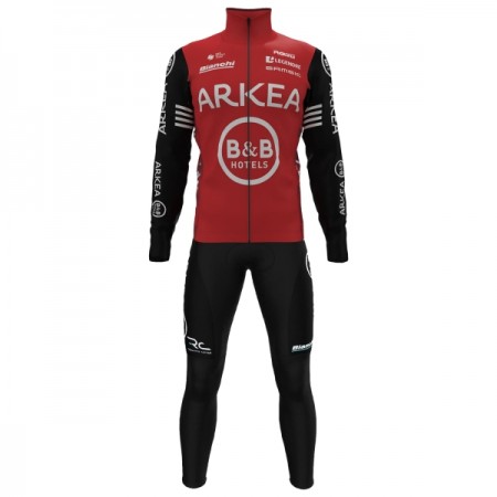 Fietskleding (Fietsshirt Lange Mouw + Lange Koersbroek) 2025 Arkea-B B Hotels - Rood Fietskleding (Fietsshirt Lange Mouw + Lange Koersbroek) 2025 Arkea-B B Hotels - Rood