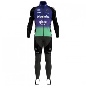 Fietskleding (Fietsshirt Lange Mouw + Lange Koersbroek) 2025 Baloise Glowi Lions - Groente