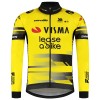 Fietskleding (Fietsshirt Lange Mouw + Lange Koersbroek) 2025 Visma Lease A Bike - Geel