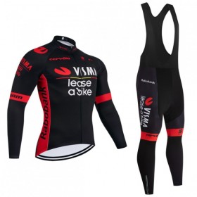 Fietskleding (Fietsshirt Lange Mouw + Lange Koersbroek) 2026 Visma Lease A Bike - Zwart