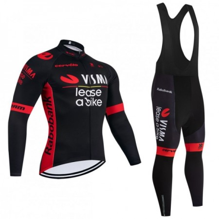 Fietskleding (Fietsshirt Lange Mouw + Lange Koersbroek) 2026 Visma Lease A Bike - Zwart Fietskleding (Fietsshirt Lange Mouw + Lange Koersbroek) 2026 Visma Lease A Bike - Zwart