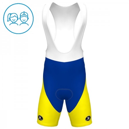 Kind Fietsbroek Kort met Bretels 2025 Flanders Baloise - Blauw Kind Fietsbroek Kort met Bretels 2025 Flanders Baloise - Blauw
