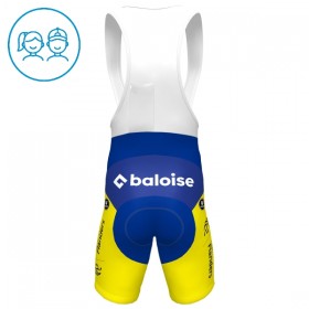 Kind Fietsbroek Kort met Bretels 2025 Flanders Baloise - Blauw