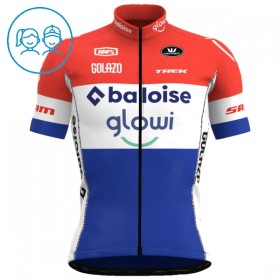Kind Fietskleding (Fietsshirt + Korte Koersbroek) 2025 Baloise Glowi Lions - Blauw
