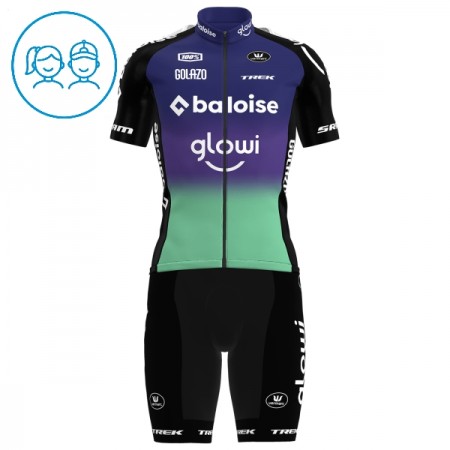 Kind Fietskleding (Fietsshirt + Korte Koersbroek) 2025 Baloise Glowi Lions - Groente Kind Fietskleding (Fietsshirt + Korte Koersbroek) 2025 Baloise Glowi Lions - Groente