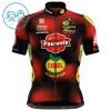 Kind Fietskleding (Fietsshirt + Korte Koersbroek) 2025 Pauwels Sauzen Cibel Clementines - Rood
