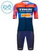 Kind Fietskleding (Fietsshirt + Korte Koersbroek) 2025 Trek Factory Racing - Blauw Kind Fietskleding (Fietsshirt + Korte Koersbroek) 2025 Trek Factory Racing - Blauw