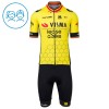 Kind Fietskleding (Fietsshirt + Korte Koersbroek) 2025 Visma Lease A Bike Belgisch Kampioenschap - Geel Kind Fietskleding (Fietsshirt + Korte Koersbroek) 2025 Visma Lease A Bike Belgisch Kampioenschap - Geel