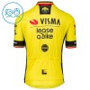 Kind Fietskleding (Fietsshirt + Korte Koersbroek) 2025 Visma Lease A Bike Belgisch Kampioenschap - Geel