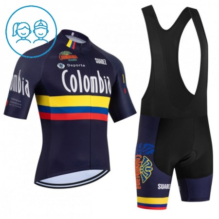 Kind Fietskleding (Fietsshirt + Korte Koersbroek) 2026 Colombia - Zwart Kind Fietskleding (Fietsshirt + Korte Koersbroek) 2026 Colombia - Zwart