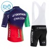 Kind Fietskleding (Fietsshirt + Korte Koersbroek) 2026 Decathlon CMA CGM - Blauw