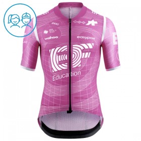 Kind Fietskleding (Fietsshirt + Korte Koersbroek) 2026 EF Education - Roze